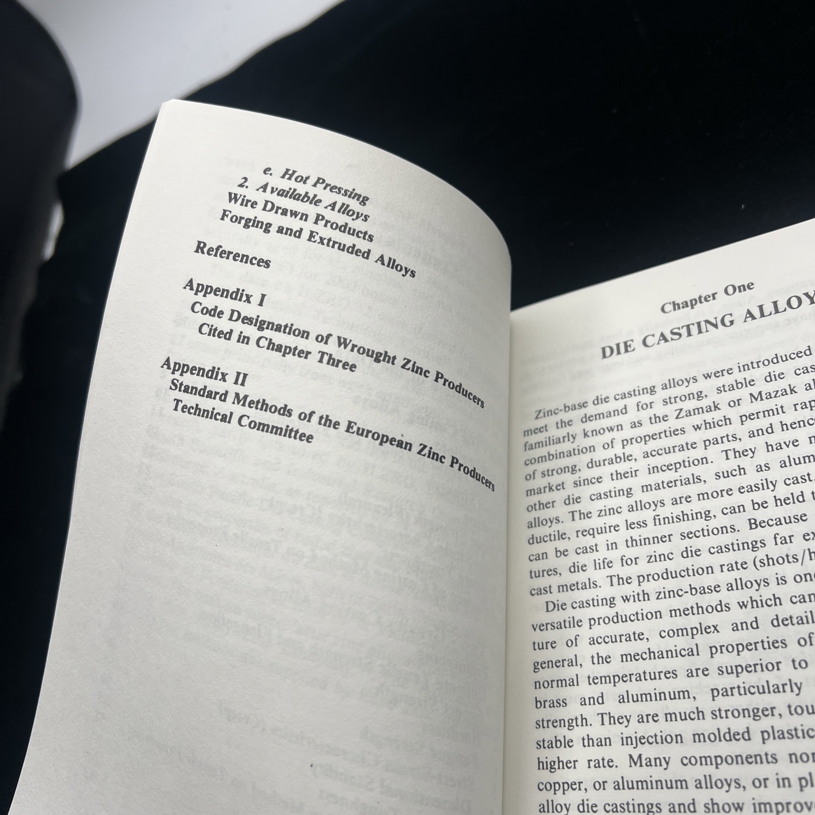 Engineering Properties For Zinc Alloy Paperback Book 2nd Edition 1981 Die Cast