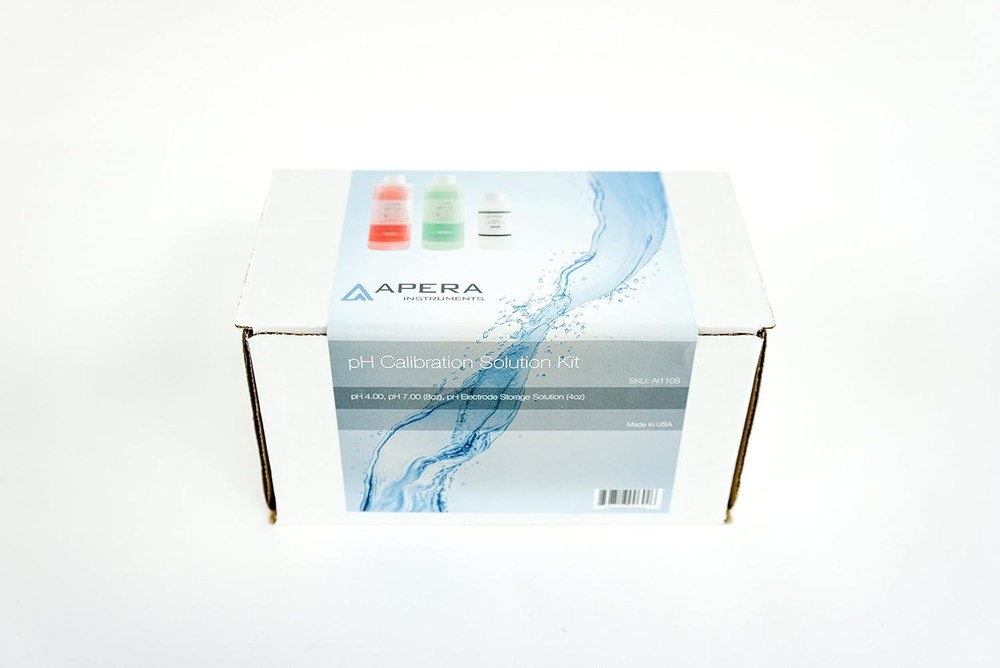 pH Calibration Buffer Solution Kit for pH/ORP Electrodes, 4.00 & 7.00 pH, 4 o...