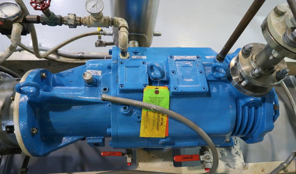 Tuthill 2-Stage Rotary Vane Vacuum Pump System Skid