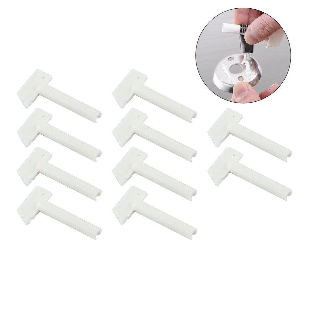 10pcs Toothpaste Squeezer Roller Facial Cleanser Ointment Dispenser Squeeze Tool