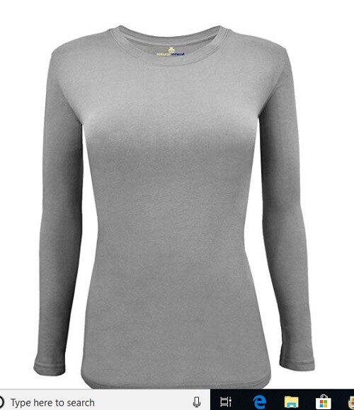 Natural Uniforms Women's Long Sleeve Under-scrub Stretch T-Shirt Scrub Top