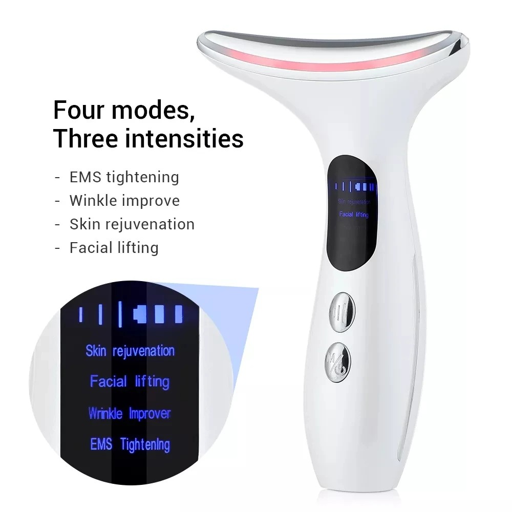 Hot LCD Neck Toning Device - White