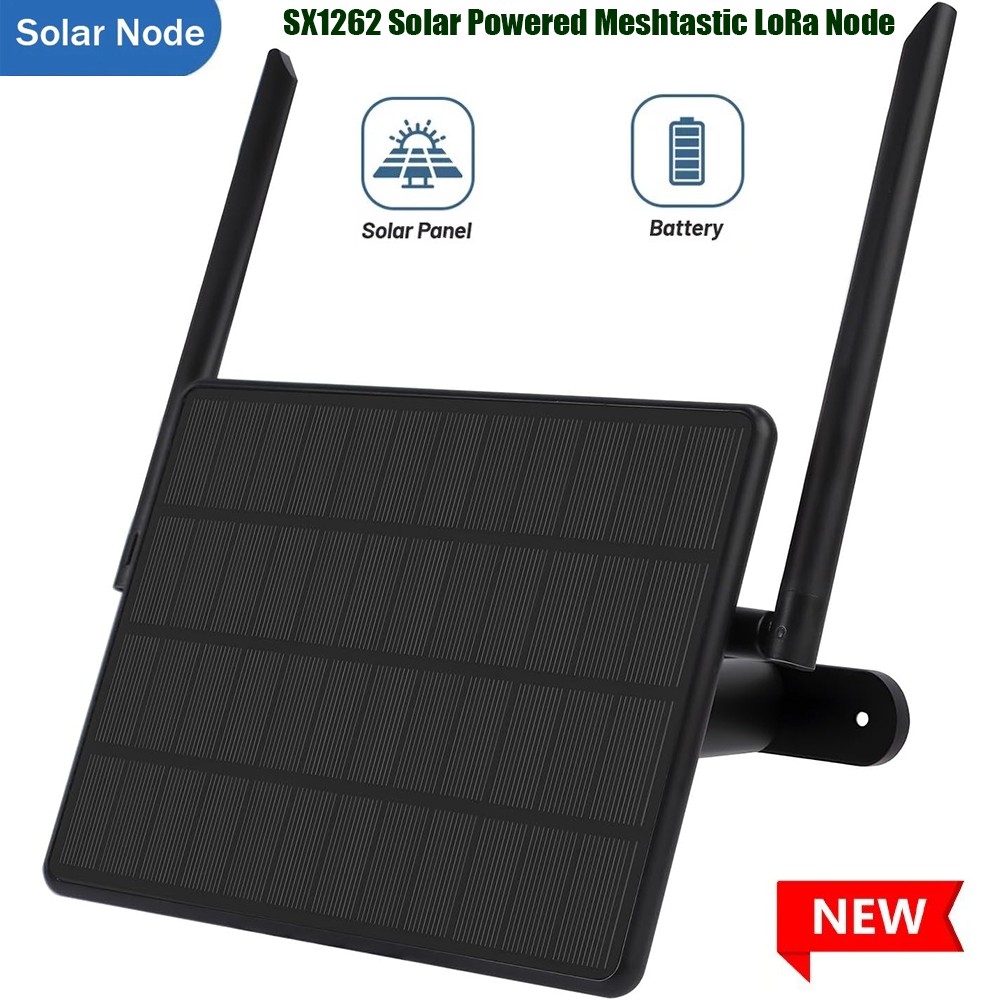 915MHz Solar Powered LoRa Node with GPS and nRF52840 Meshtastic Node Repeater