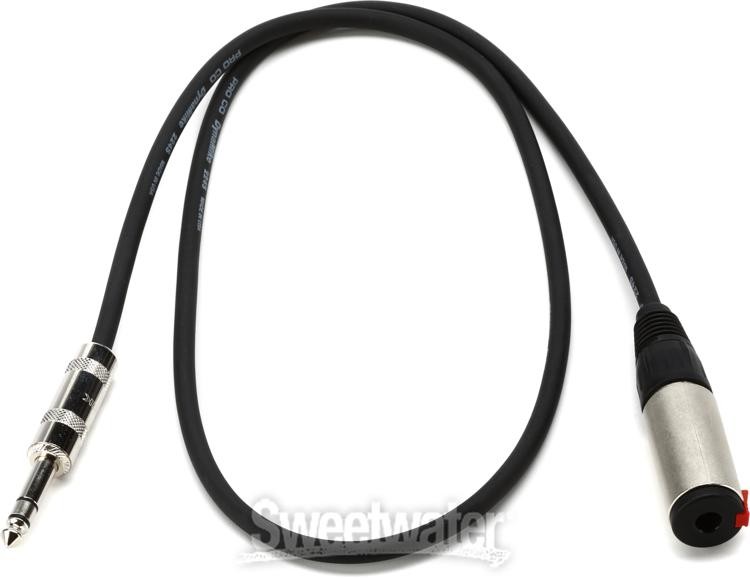 Pro Co BPBQBQF-3 Excellines Balanced Patch Cable - 3 foot