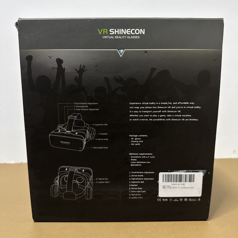 VR SHINECON Virtual Reality VR Headset 3D Glasses