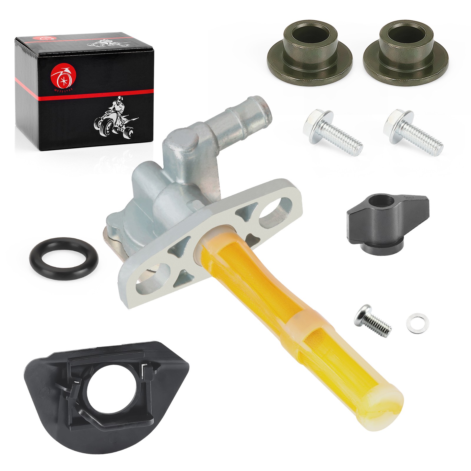 2004-2006 2007 For Honda TRX 450 R ER Petcock Fuel Gas Valve w/ Fuel Mark Plate