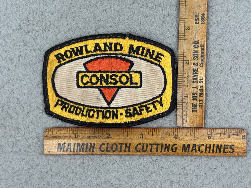 Vintage Consol Rowland Mining Patch