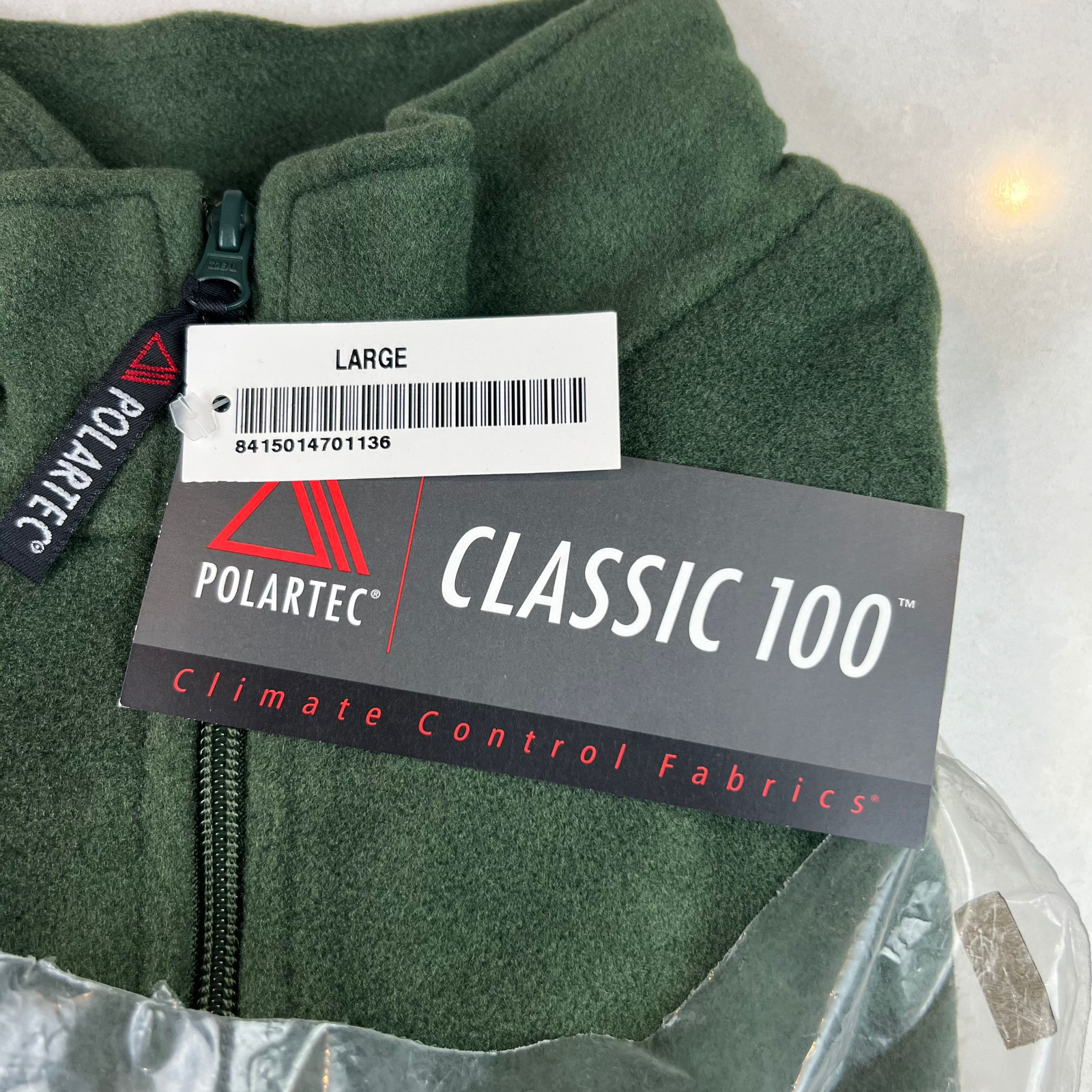 NEW USMC Olive Drab Green pullover Polartec 100 fleece jacket size Large
