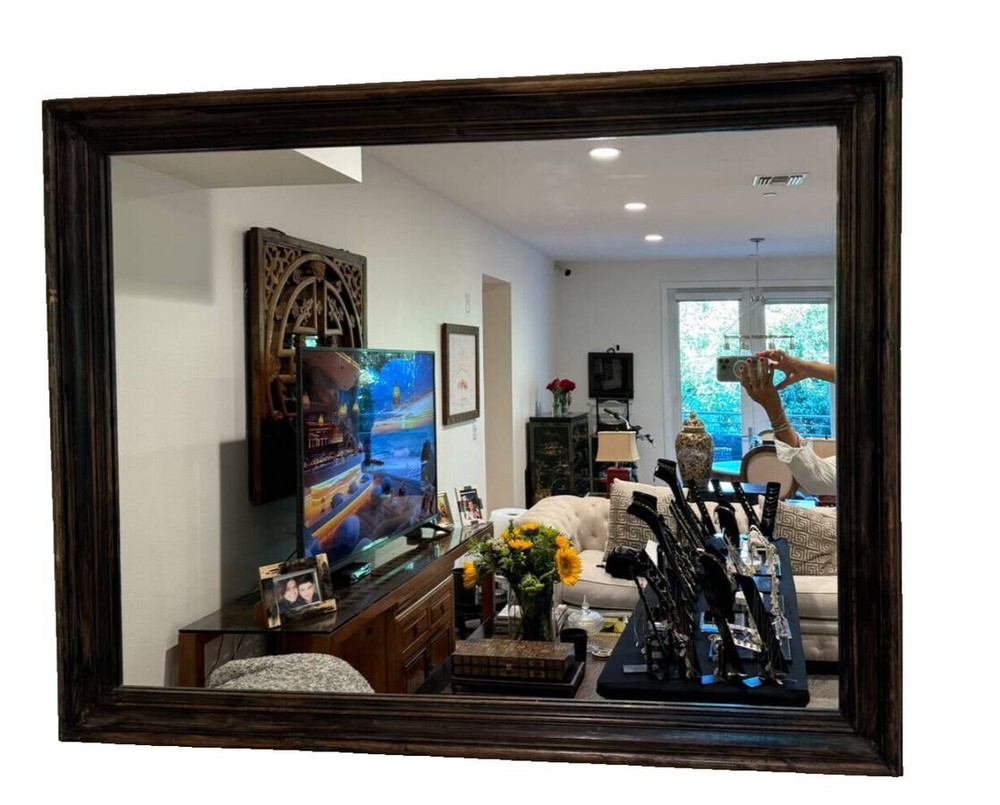 Vintage Solid Wood Framed Wall Mirror