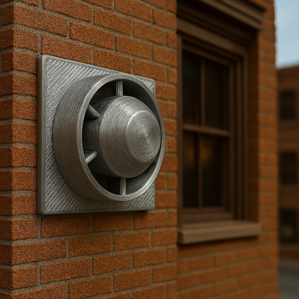 O Scale Roof Vents & Exhaust Fans – 17-Piece Set – Aluminum-Look Detail Parts