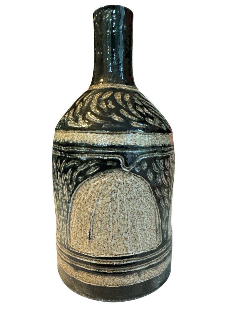 Handmade Ceramic Vase Bottle Rustic Studio Pottery By Corey Jefferson