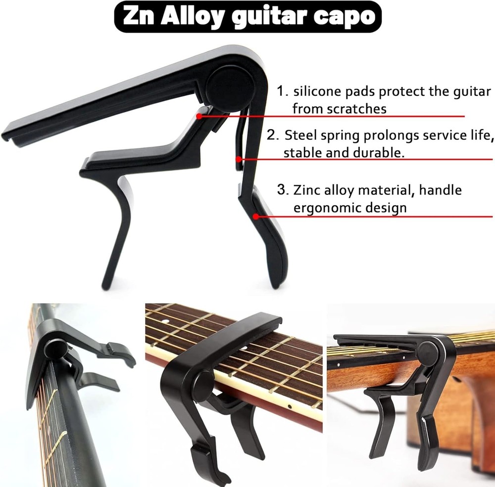 Guitar Accessories Kit - Strings, Tuner, Capo, Restring Tool