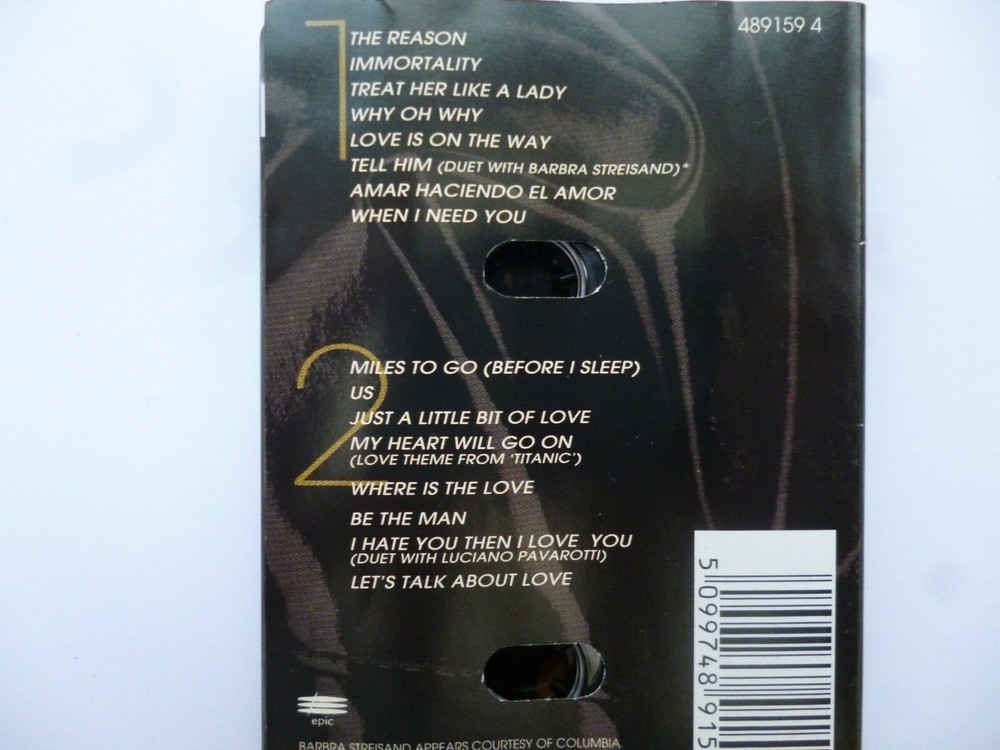 CELINE DION - LET'S TALK ABOUT LOVE - CASSETTE