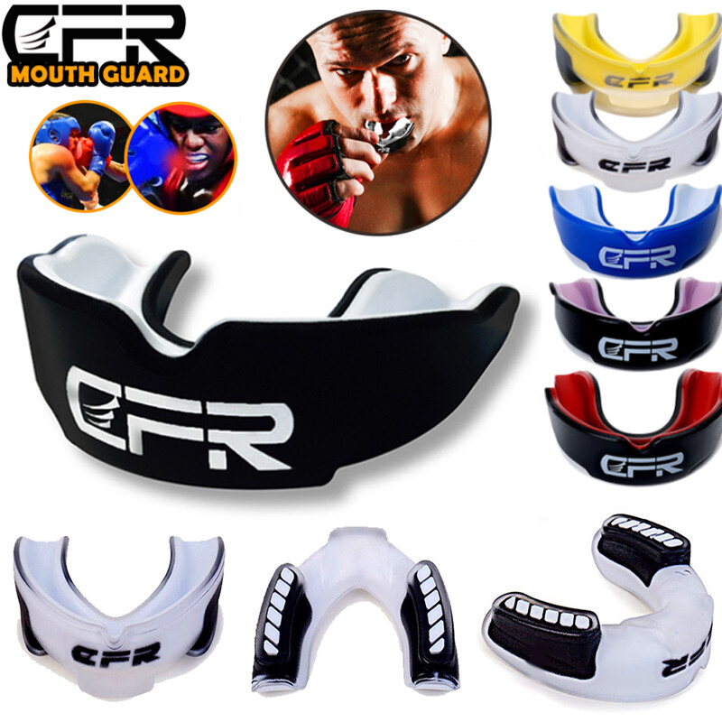 CFR Adults Boxing Mouth Guard Teeth Protector Mouthpiece MMA Sports With Case