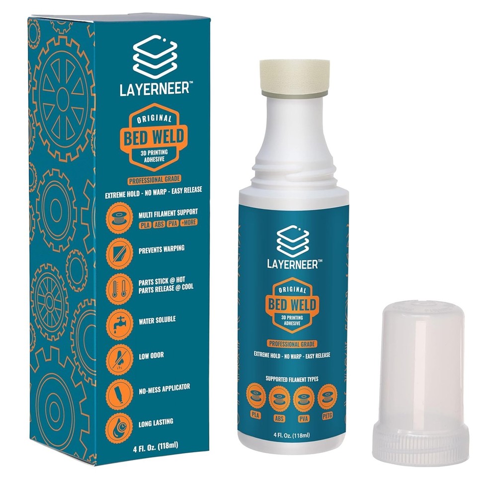 3D Printer Bed Weld Adhesive - Reduces Warping