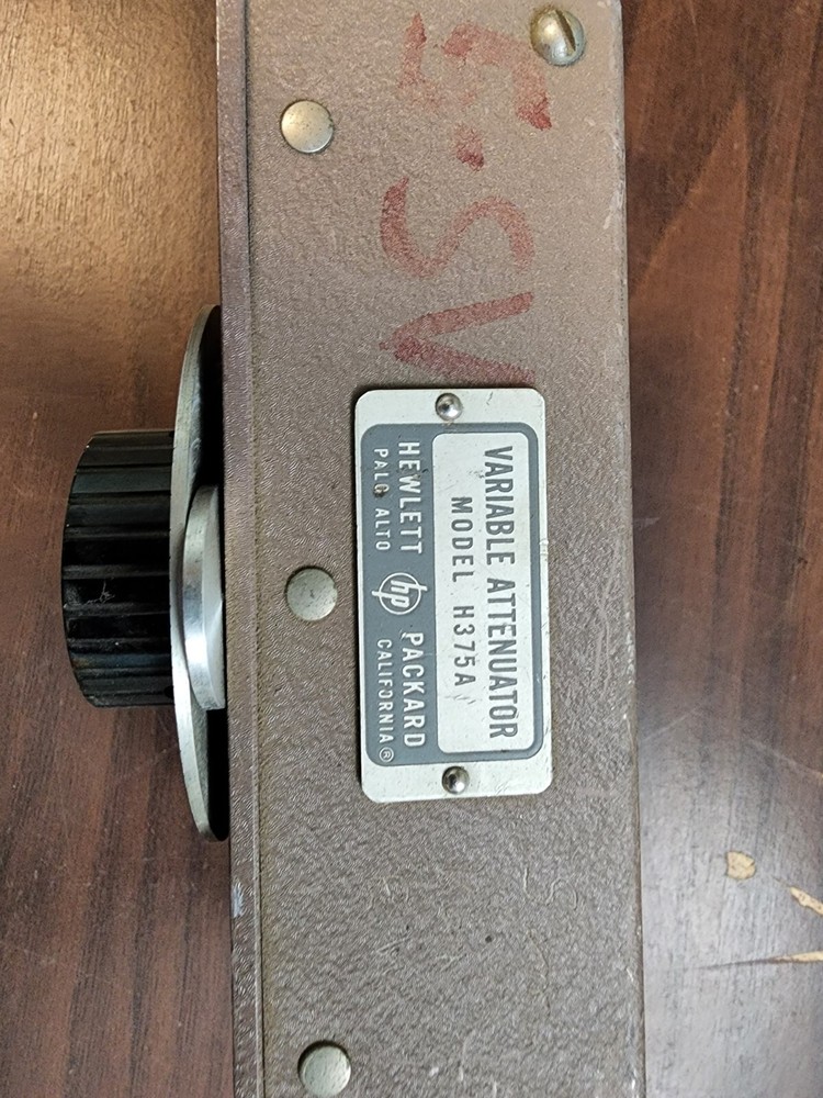HP Hewlett Packard VARIABLE ATTENUATOR MODEL H375A.