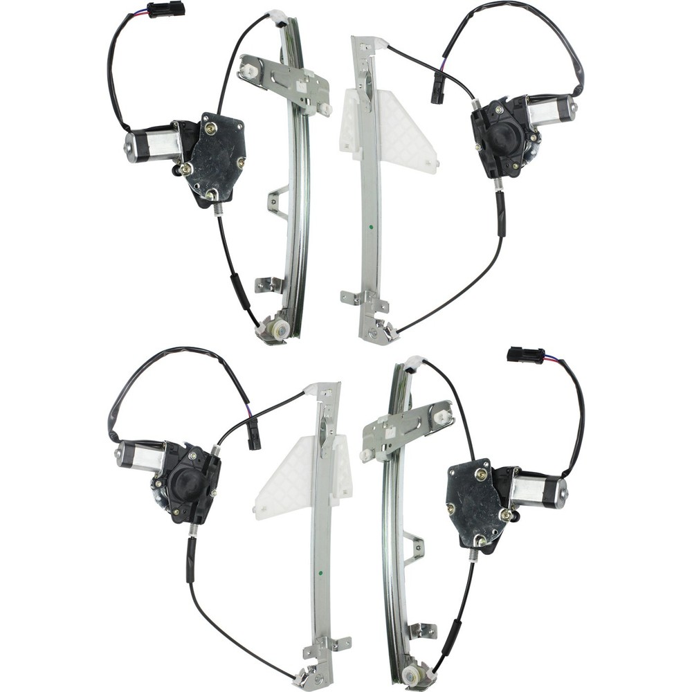 Front and Rear Window Regulator Set For 2001-2004 Jeep Grand Cherokee