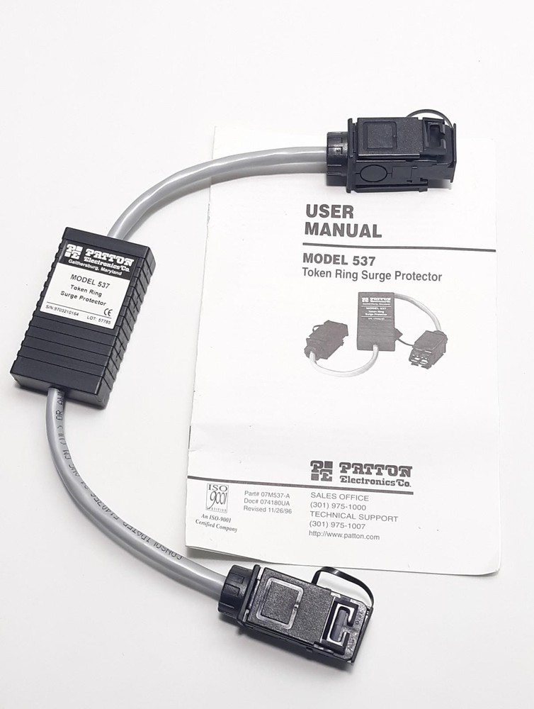 Patton Electronics MODEL 537 Token Ring Surge Protector