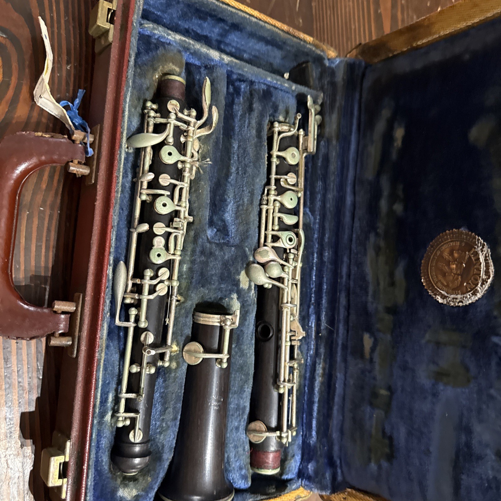 Antique Linton 1FL  HS Series Low B Flat Bell Wooden Oboe