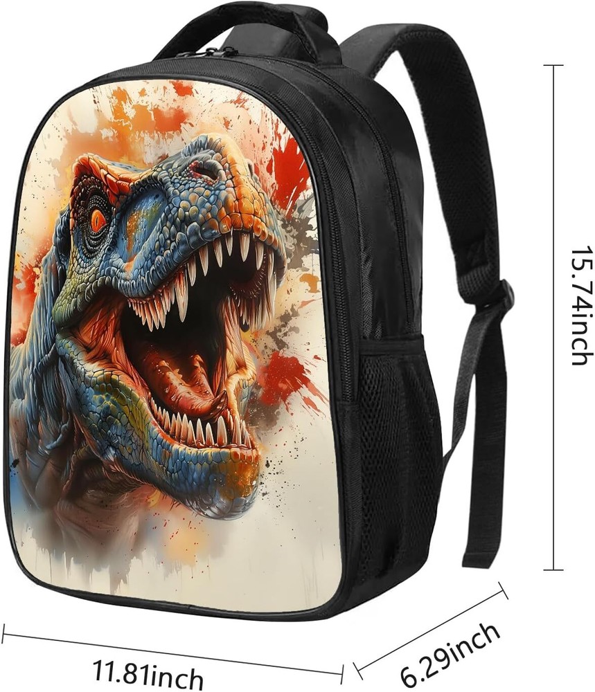 Dinosaur Backpack Watercolor Splash Boys