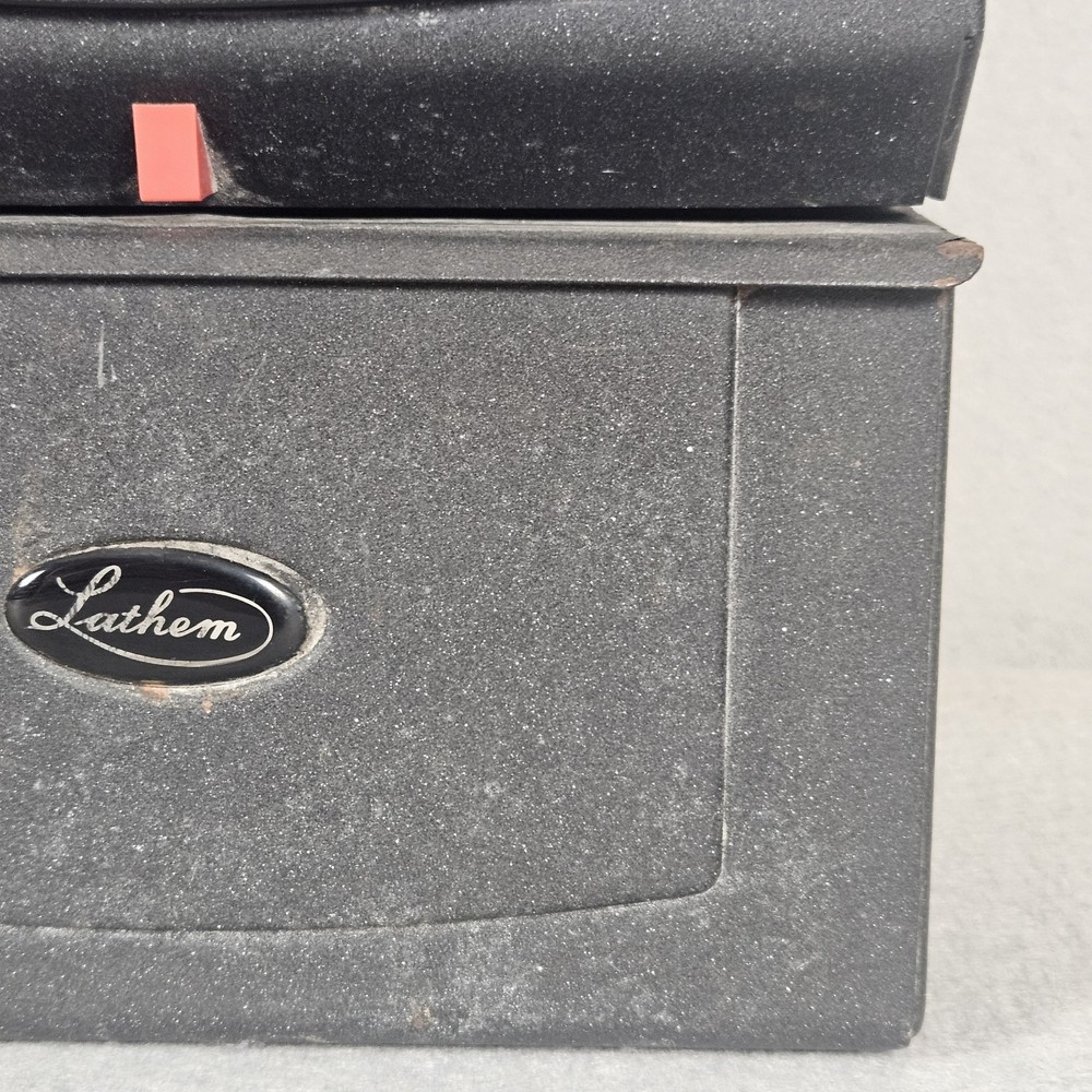 Lathem Model Punch Time Clock Recorder No Key Untested