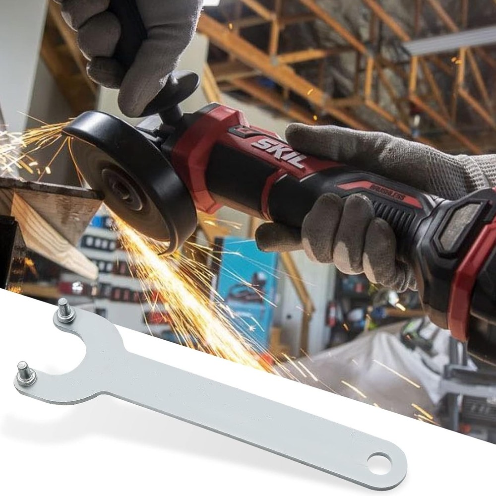 Sturdy Angle Grinder Replacement Wrench - 2pc, Compatible with 125/150 Models