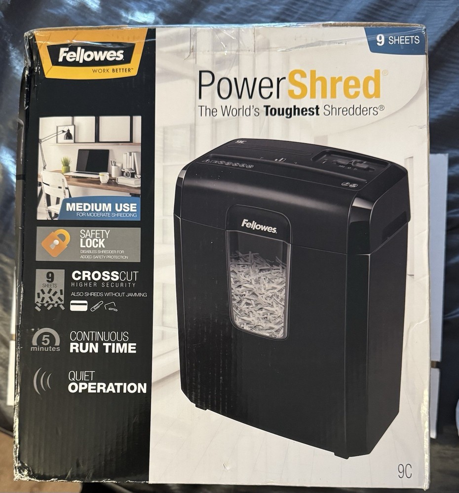 Fellows PowerShred 9 Sheet Shredder