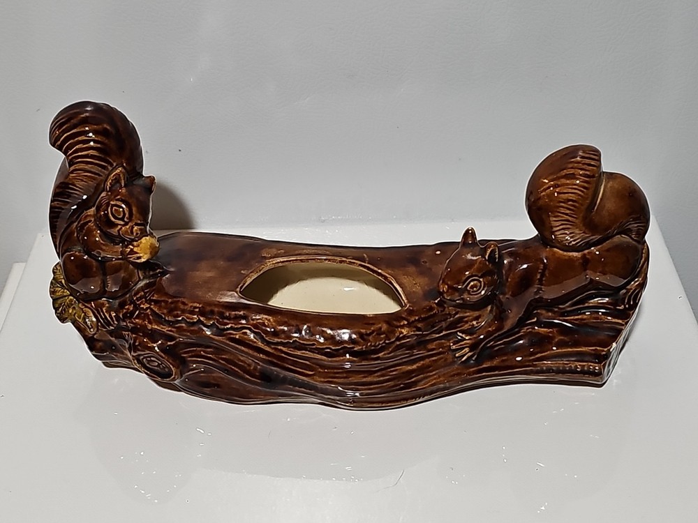 Mid Century Modern Squirrel Planter Ceramic MCM