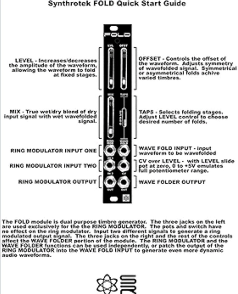 Synthrotek FOLD DIY Kit - Wavefolder / Ring Modulator Eurorack Module