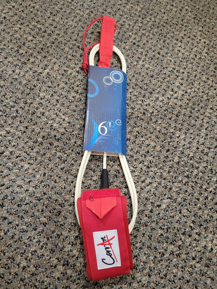 SUP board leash with ankle attachment 6 feet long
