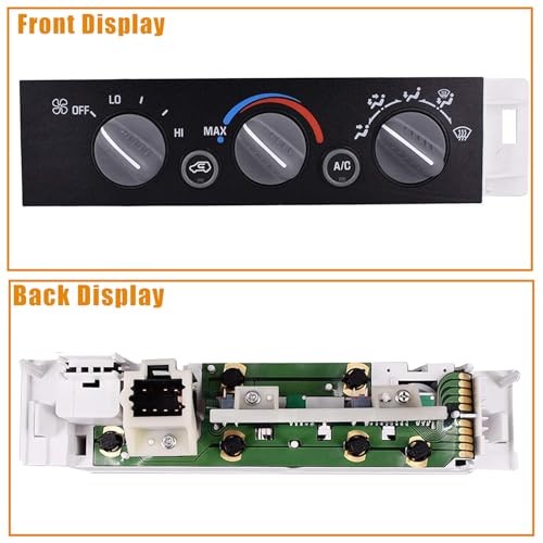 A/C Heater Control Switch Panel Without Rear Window Defogger Replacement for