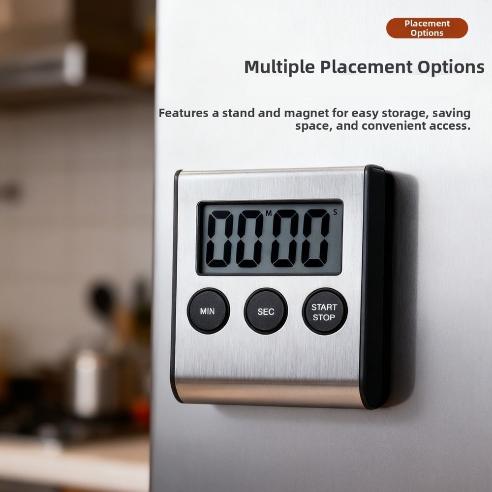 Multifunction For Kitchen Timer with Stopwatch Clock and Alarm Features