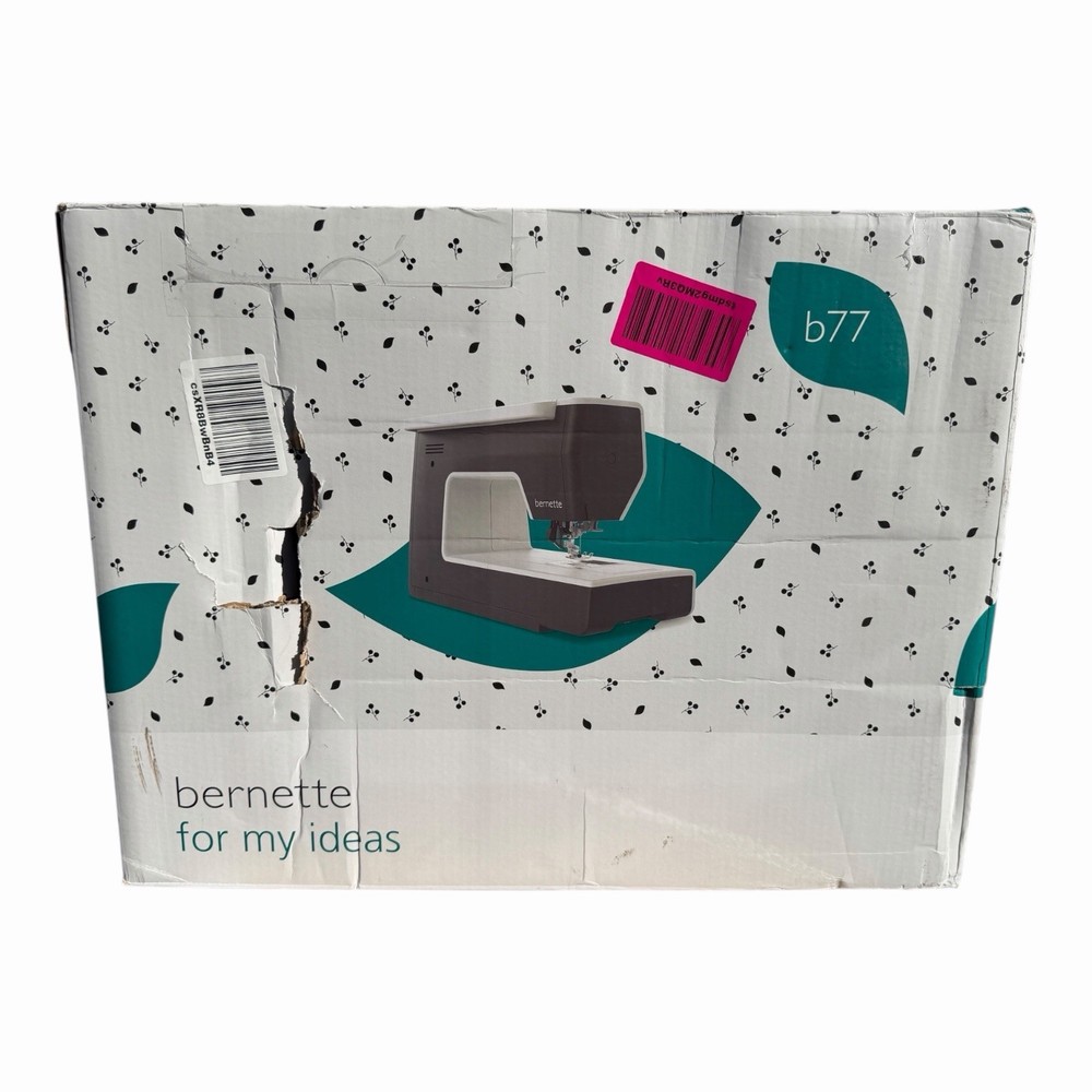 Bernette b77 Computerized Sewing & Quilting Machine – New Sealed 8-Piece Set