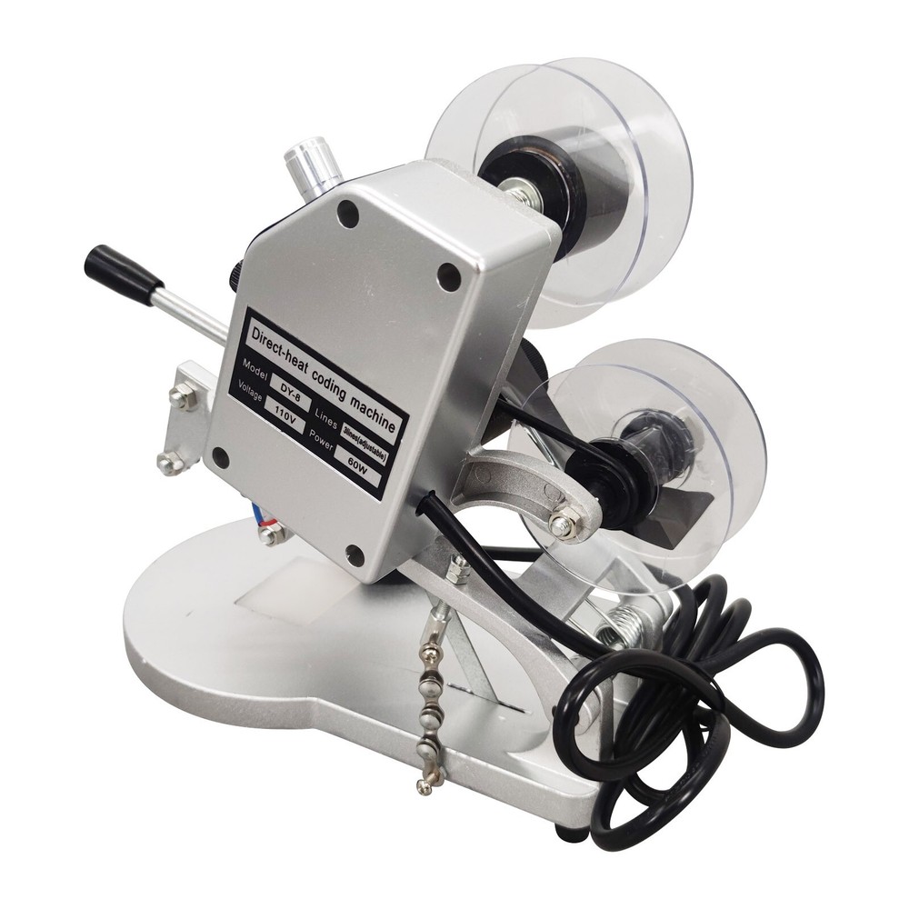 110V 40W Hand Press Ribbon Coding Machine for Packaging Material Coding