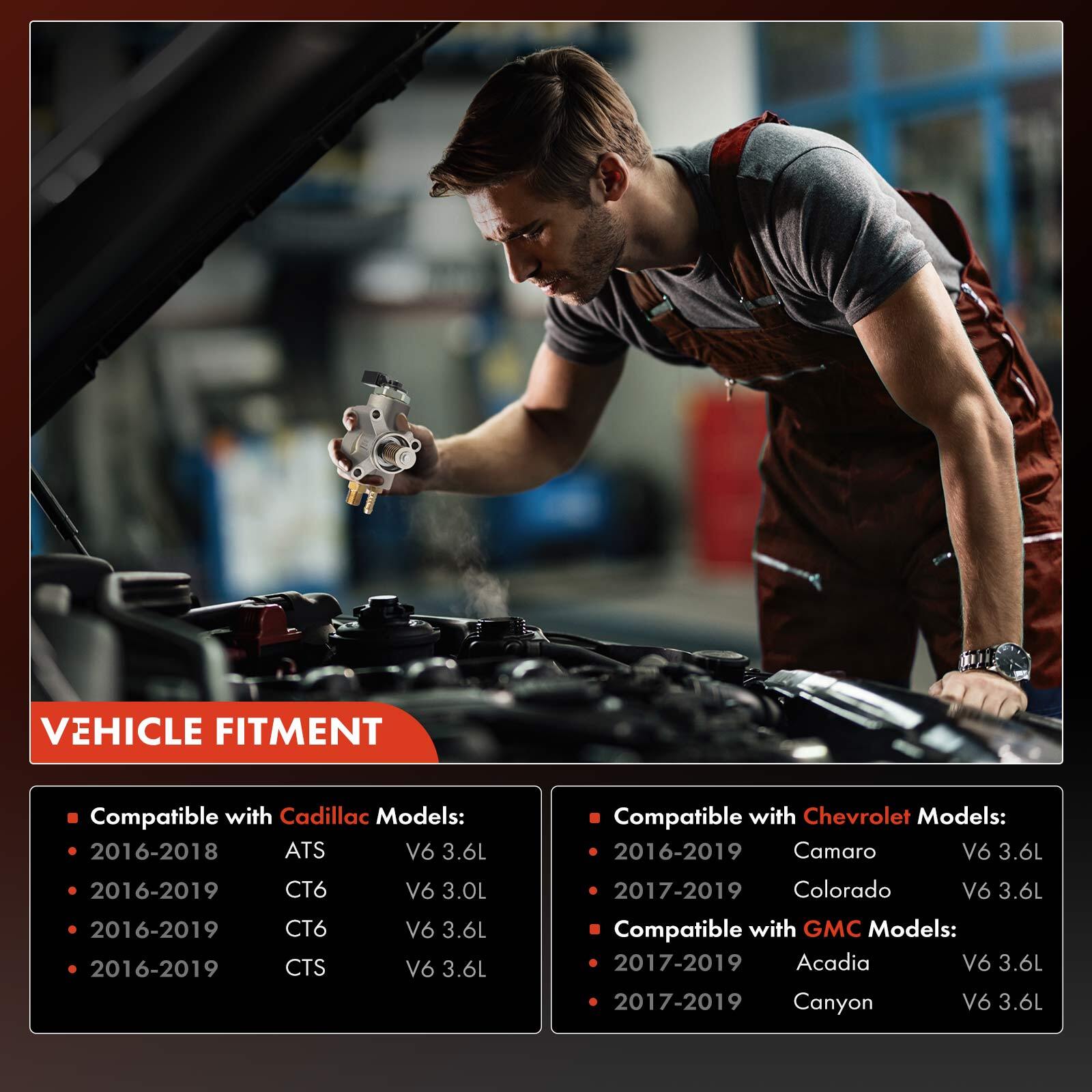 High Pressure Fuel Pump for Chevrolet Camaro 16-19 Colorado GMC Canyon Acadia