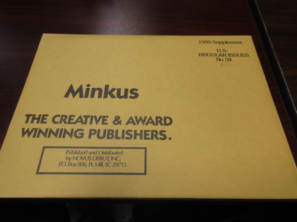 "MINKUS" 1989 SUPPLEMENT U.S. REGULAR ISSUES  #34  W/FREE SHIPPING!!!