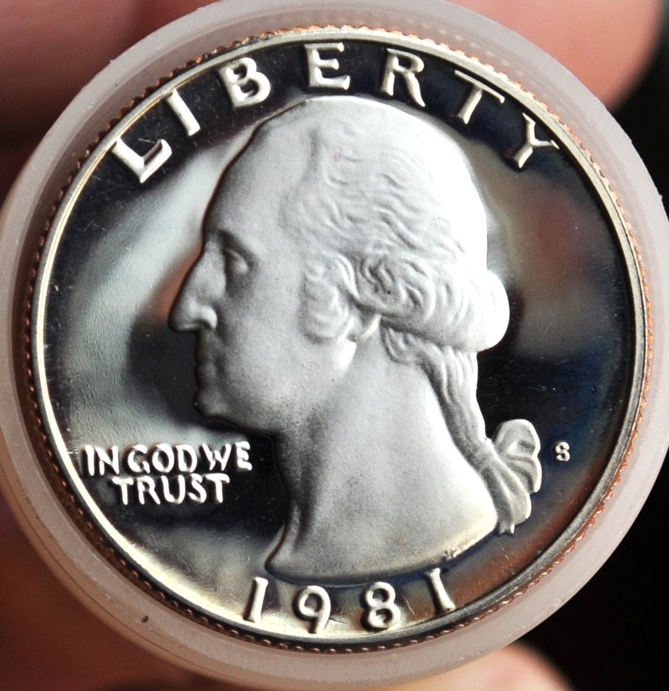 1981-S Proof Deep Mirror Washington Quarter From Roll