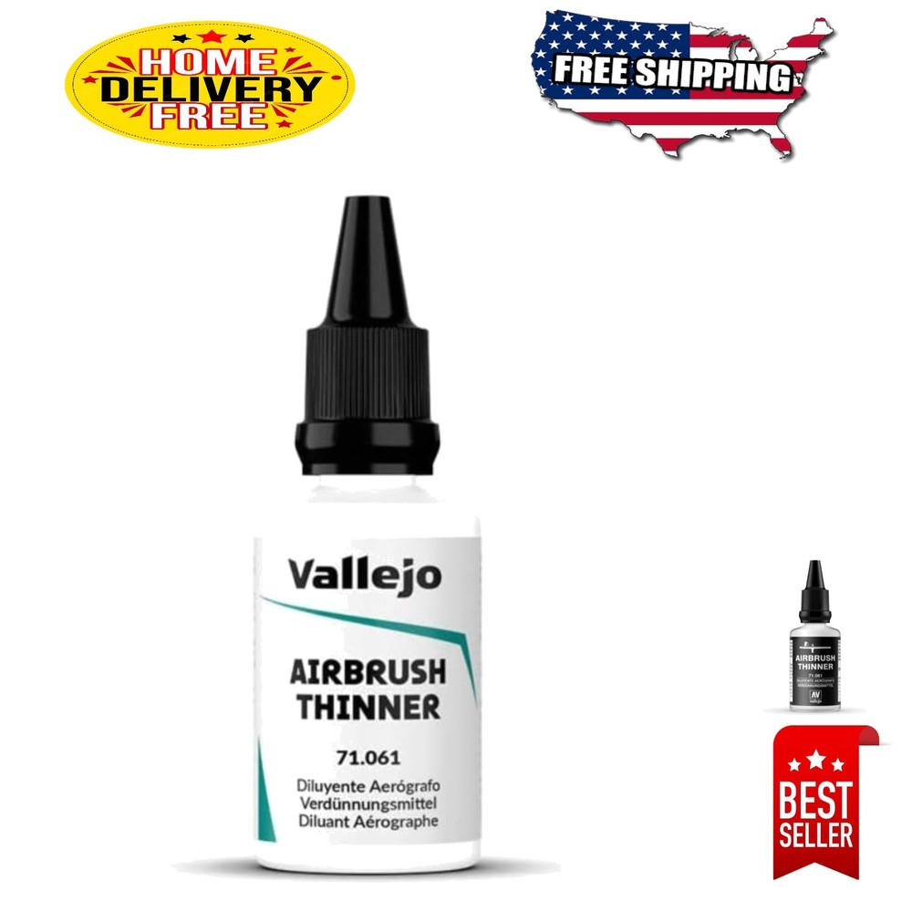 Optimized 32 ml Airbrush Thinner for Acrylic Paints - Low Odor & Versatile