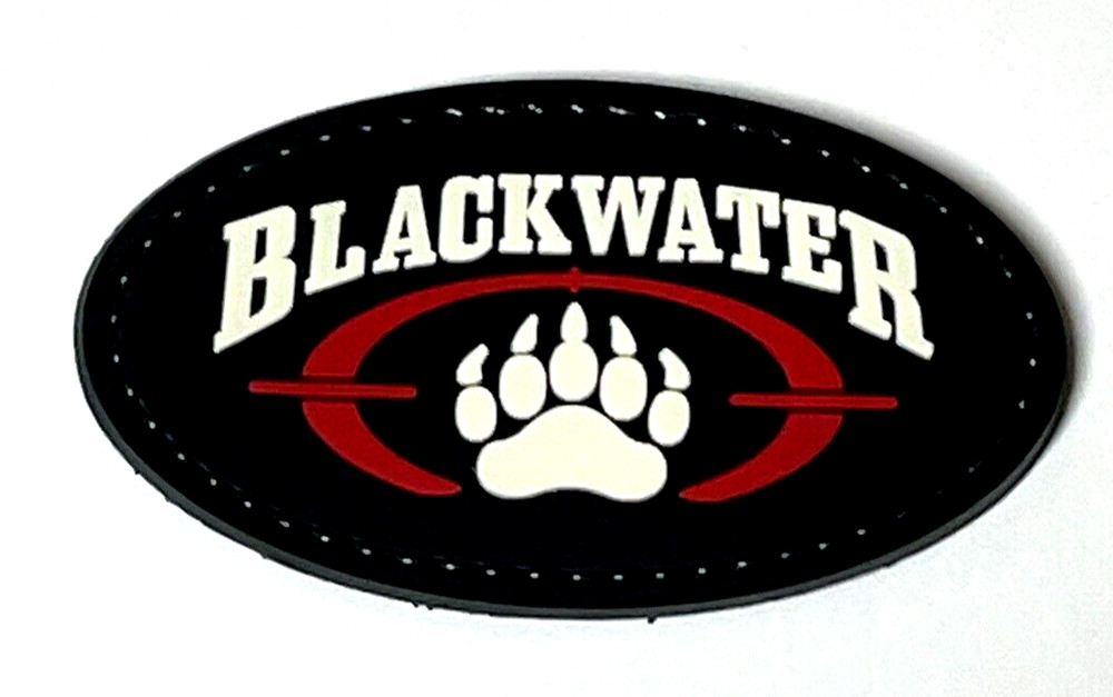Blackwater Security Patch PVC Rubber Tactical Morale Black Water Patch