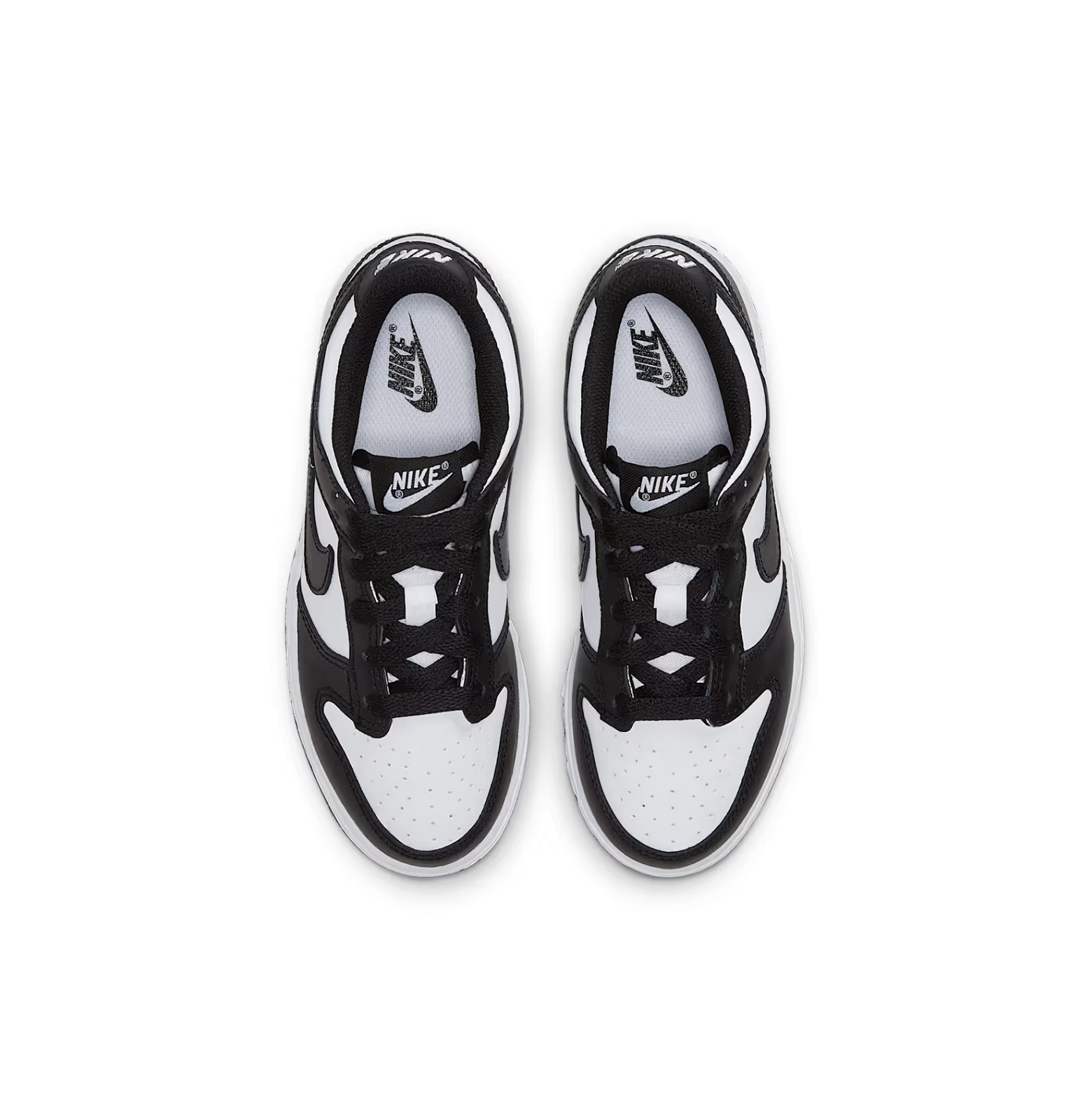Nike Little Kids Black/White Dunk Low Sneaker Shoes, CW1588-100 (PS)