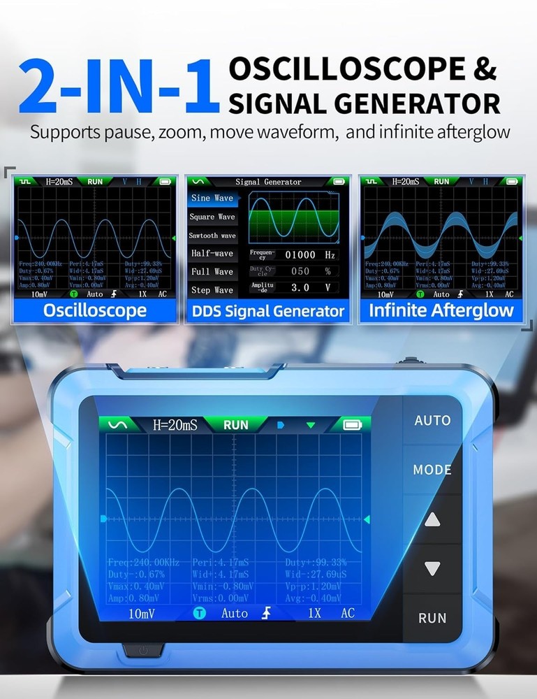 Portable Automotive Oscilloscope with Trigger Function