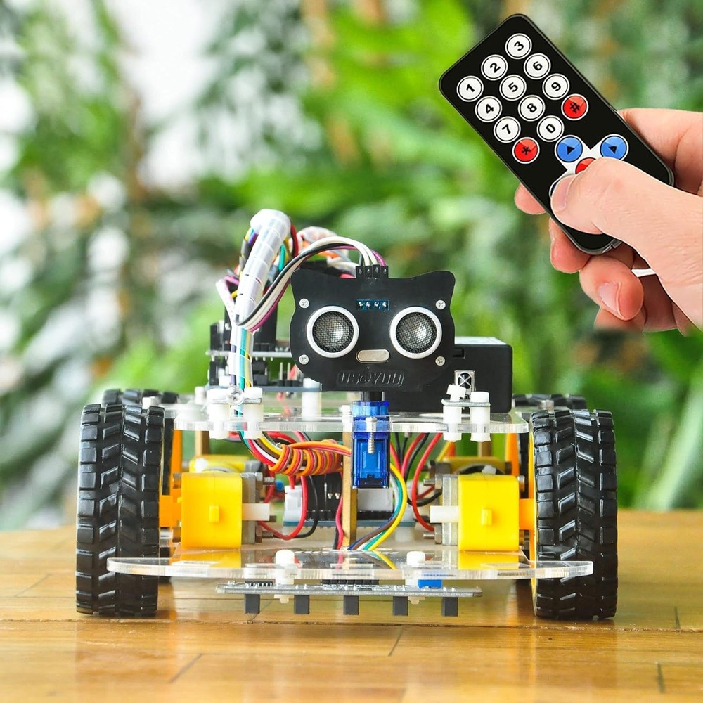 Osoyoo V2.1 Smart Robot Car Kit - WiFi/Bluetooth Controlled for STEM Learning