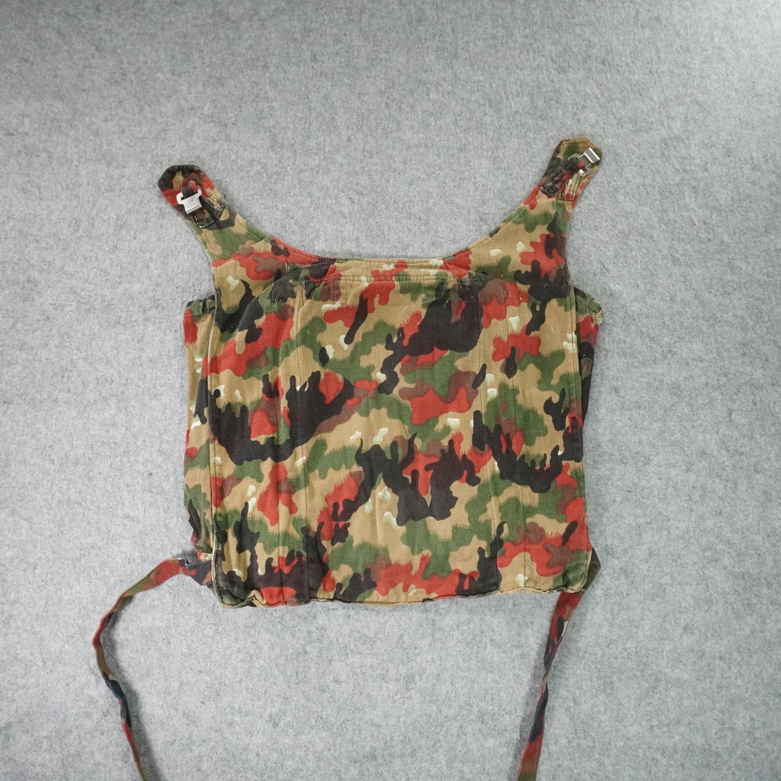 Swiss Army M70 Alpenflage Combat Pack Backpack Coat Jacket Attachment Distressed