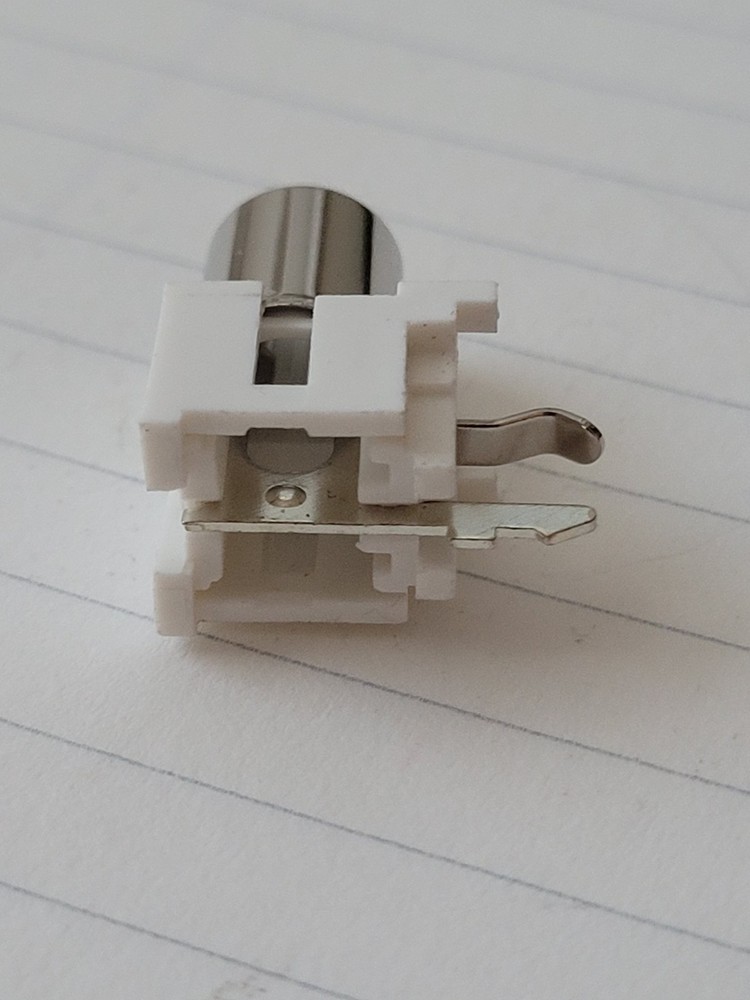 10pcs RCA Phono Jack, PCB Mount, PC, White, Right-angle