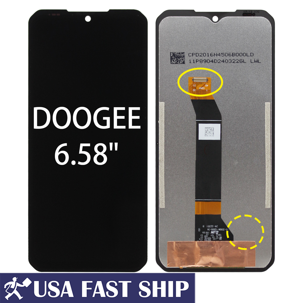 Digitizer LCD Display Touch Screen 6.58" Assembly For Doogee V MAX / V30 / S100