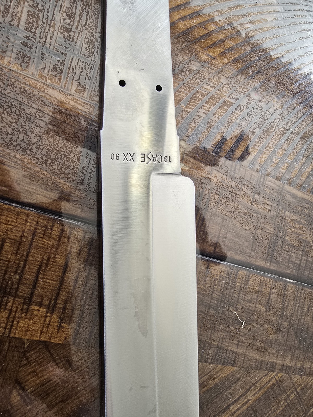 Vintage 1990 Case XX Rio Grand Bowie 10" Fixed Knife Blade Blank.