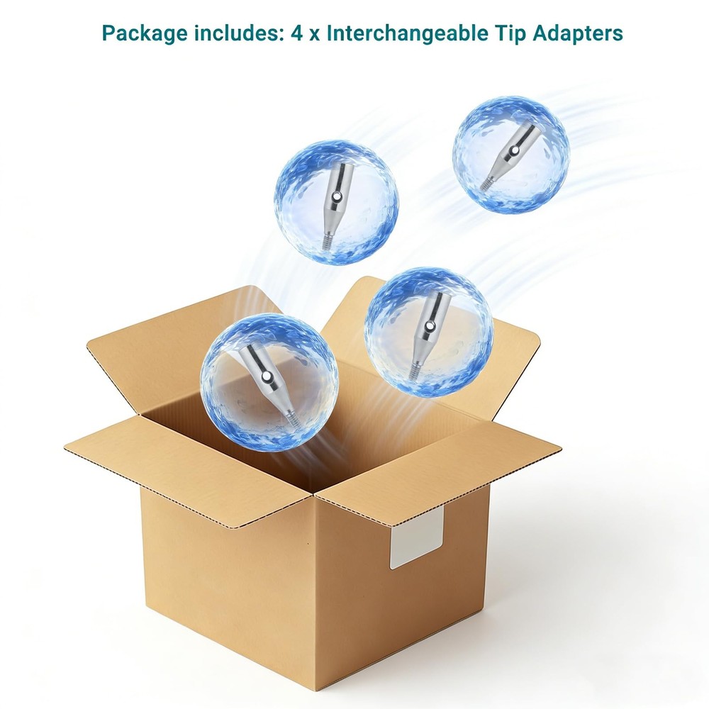 4 Pack Interchangeable Tip Adapter Replacement Part For ChiaoGoo Mini Cable