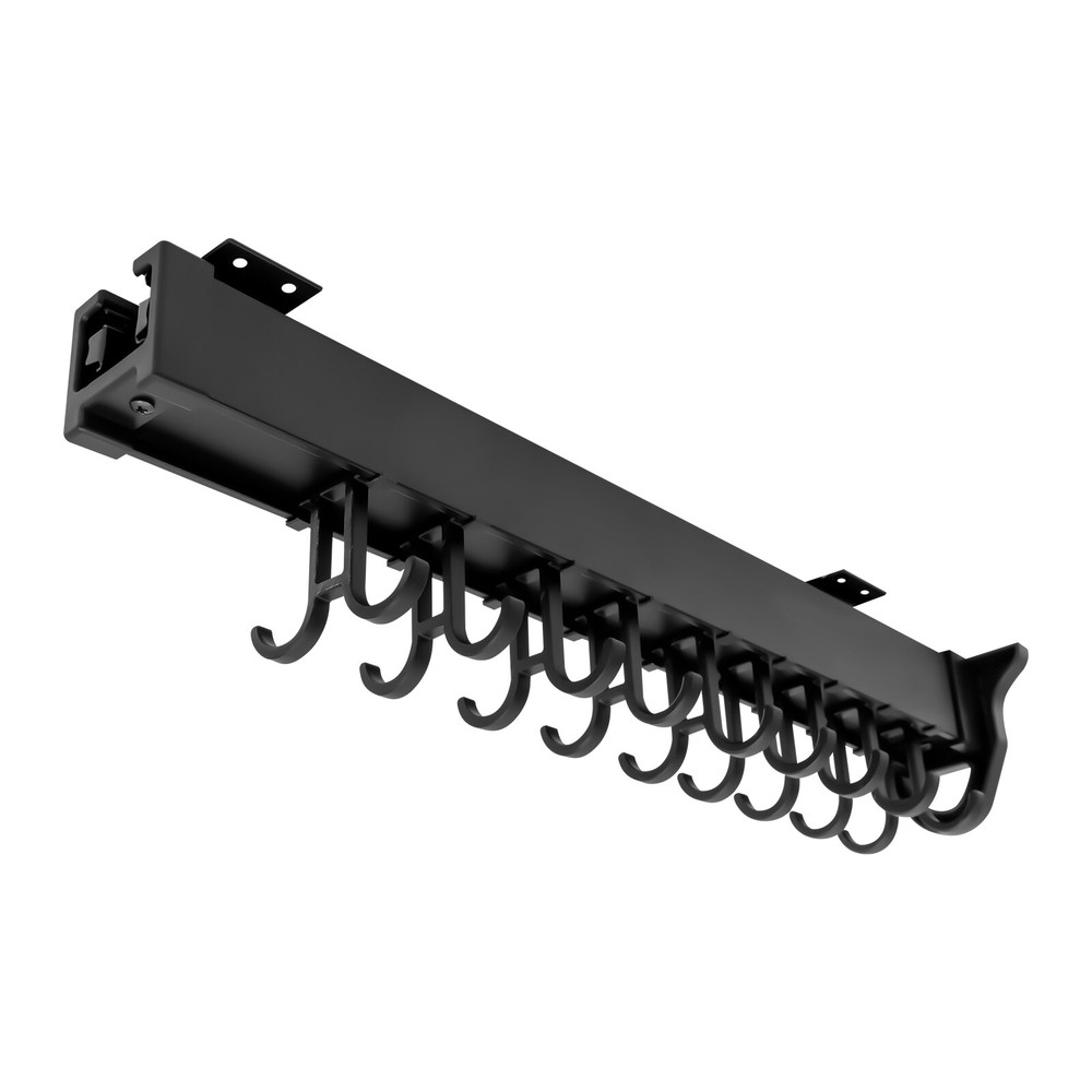 Pull-Out Storage Rack - Multifunctional Kitchen Organizer with 18 Hooks