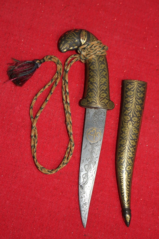 Indian Koftgari dagger, 20th C.