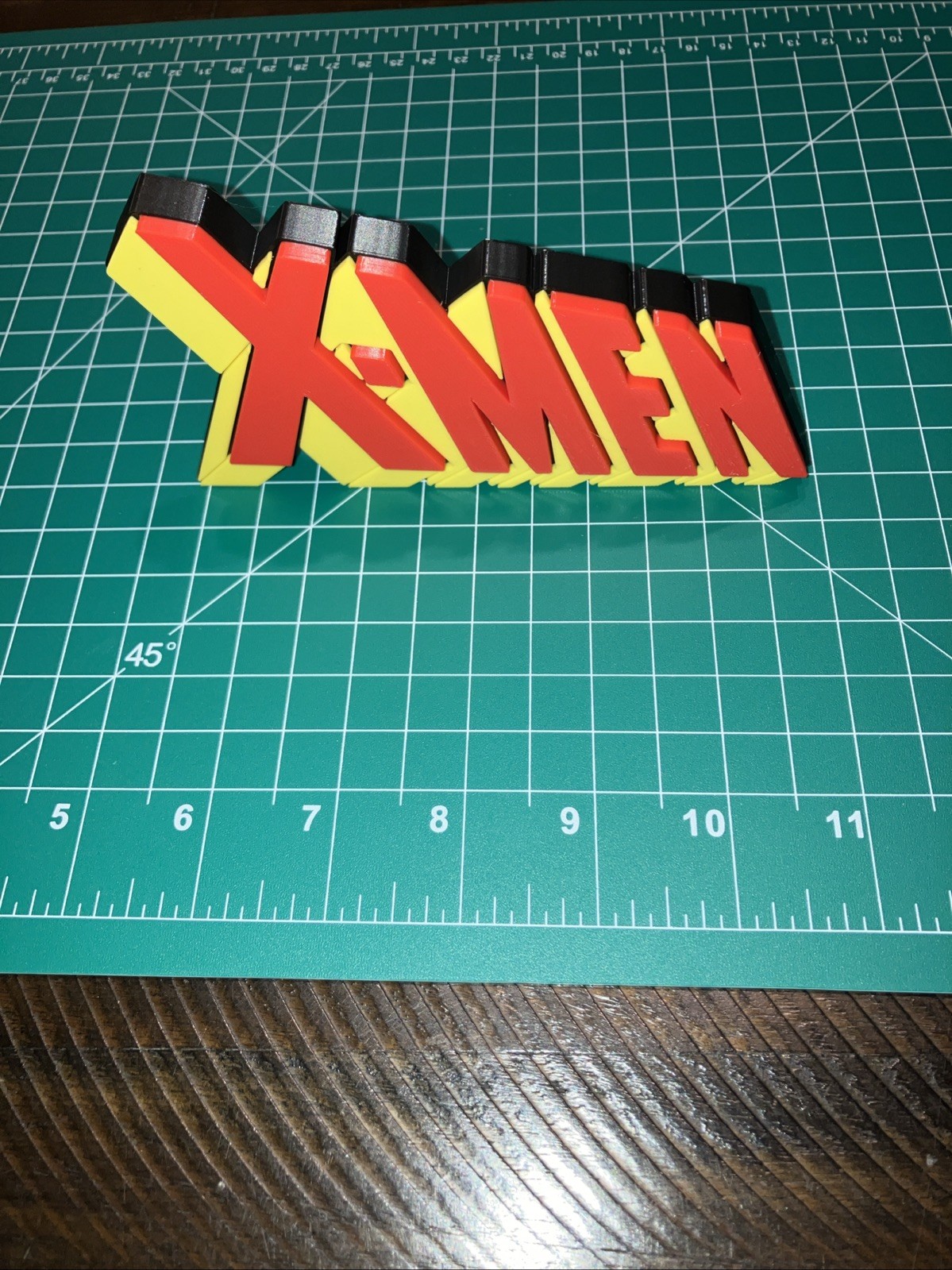 3D Printed X-Men Marvel Comics Sign Logo Display 5.5”x3”x0.5”